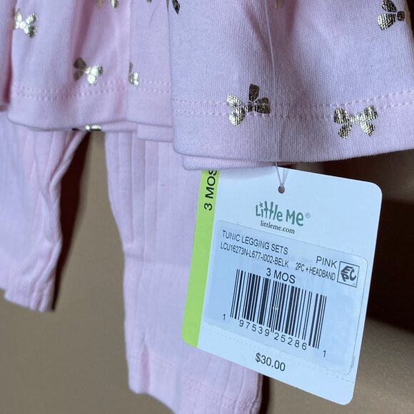 2 Pink Baby Girl Infant 3 Month Old Sets - Picture 8 of 12